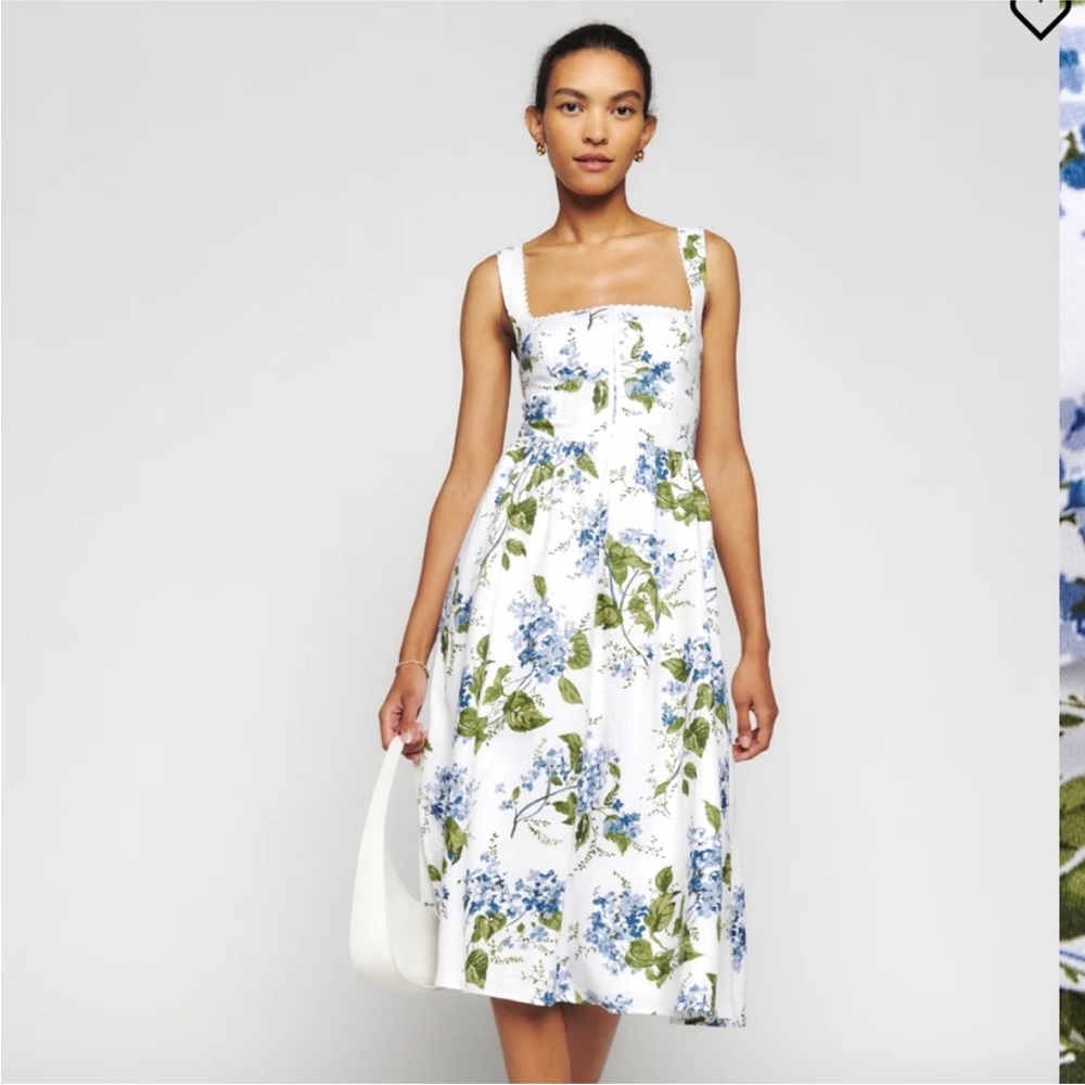 REFORMATION Tagliatelle Linen Dress